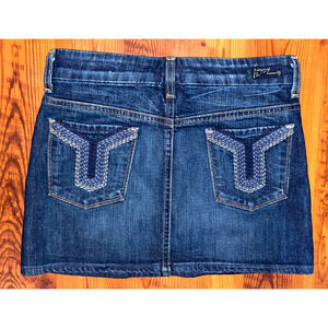 CoH Citizens of Humanity Venetian Brigette Mini Denim Jean Skirt Size 25